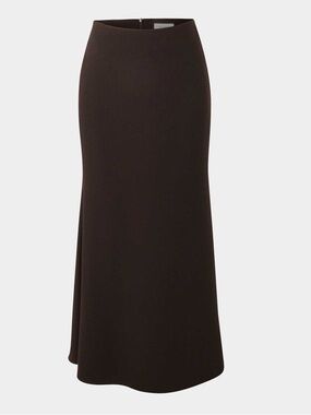 Forcast Caris Flared Maxi Skirt - Chocolate